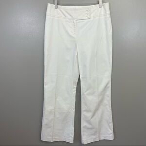 Chaus women’s size 10 Off White Wide Legged Slacks trousers cotton blend